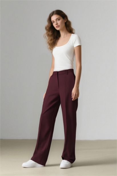 Sorbe x DeFacto Regular Waist Straight Leg Carrot Fit Pants