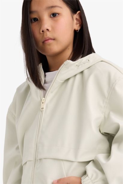 جاكيت مطر بناتي وتر بروف بكابيشون