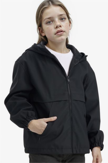 Girl Waterproof Hooded Raincoat