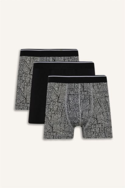 Regular Fit Printed 3 Piece Boxers