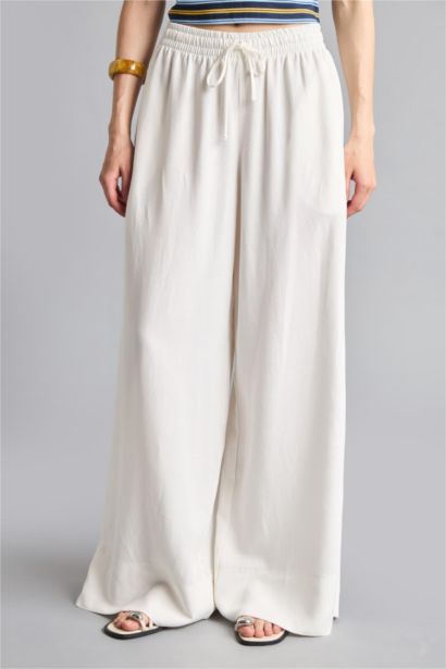 High Waist Wide Leg Trousers