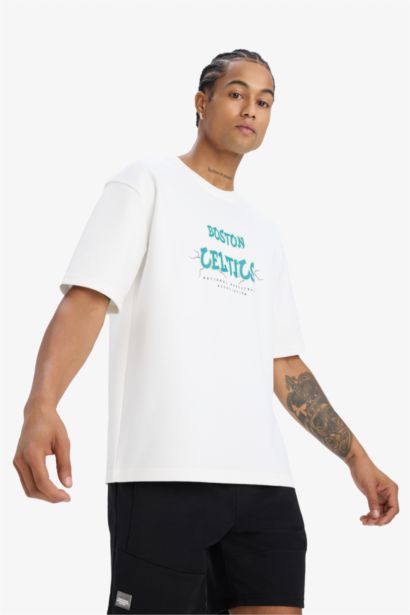 DeFactoFit NBA Boston Celtics Oversize Fit T-Shirt