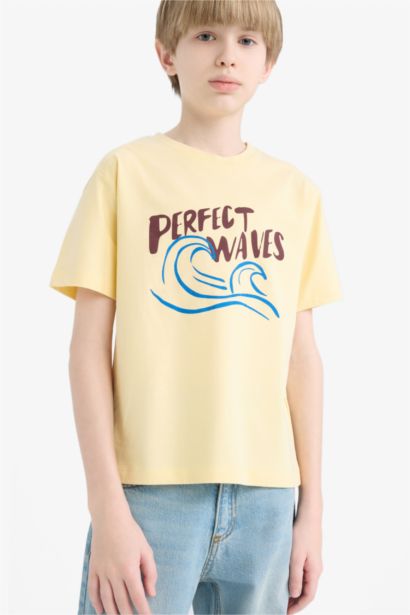 Boy Crew Neck Printed Short Sleeve T-Shirt