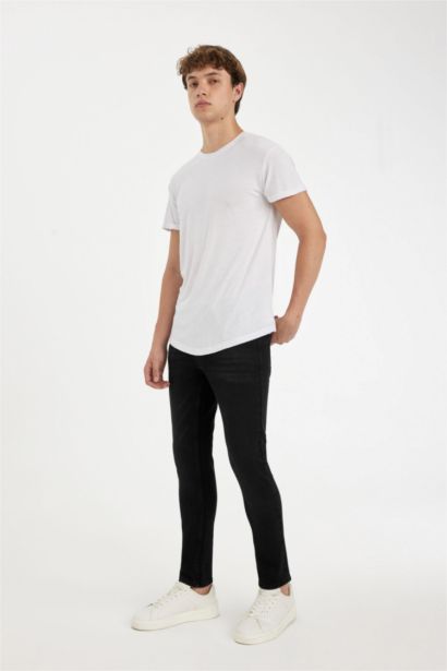 Pantalon Jean extra slim à taille normale et jambes extra étroites