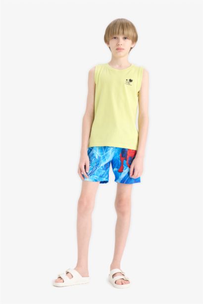 Bisiklet Yaka Baskılı Atlet Erkek Çocuk