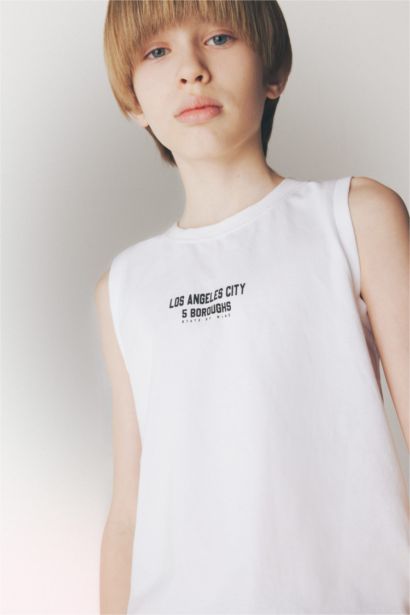 Boy Crew Neck Tank Top