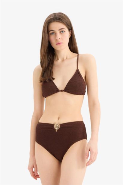 Fall in Love Regular Fit Crepe Bikini Top