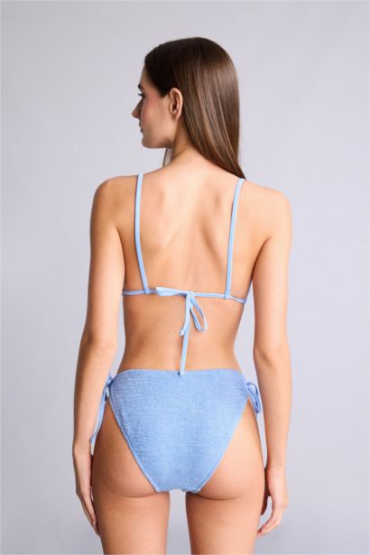 Regular Fit Kırışık Dokulu Bikini Alt