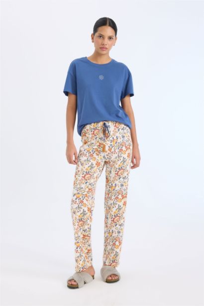 Ensemble Pyjama T-shirt et Pantalon fleuri - Fall in Love