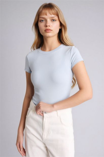 Slim Fit Ribana Short Sleeve T-Shirt