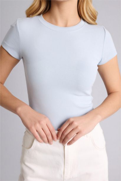 Slim Fit Ribana Short Sleeve T-Shirt