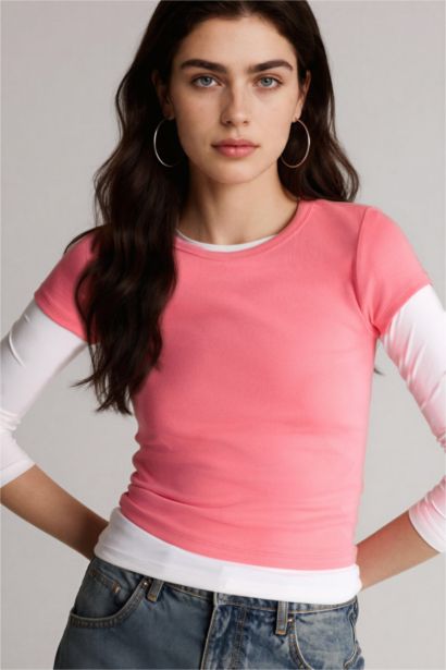 Kısa kollu Ribana Tişört