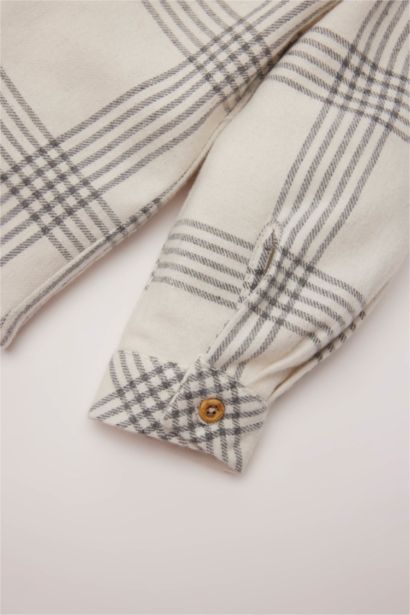 Baby Boy Plaid Long Sleeve Shirt Pants 2 Piece Set