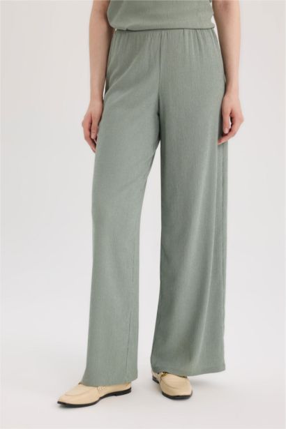 Straight Fit Regular Hem Trousers