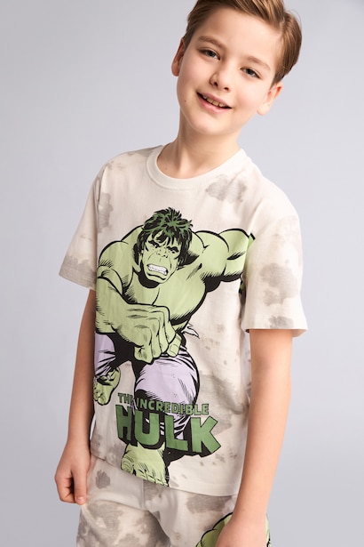 Marvel Comıcs 2'li Pijama Takımı Kısa Kollu Erkek Çocuk