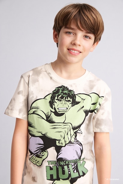 Boy Marvel Comics Hulk Regular Fit 2 Piece Pyjamasa Set
