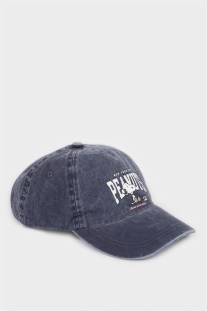 Snoopy Baskılı Pamuklu Cap Şapka Kız Çocuk