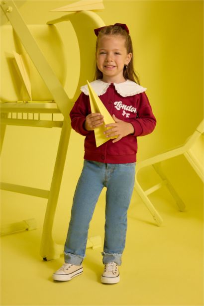 Baby Girl Paperbag Double Leg Jeans