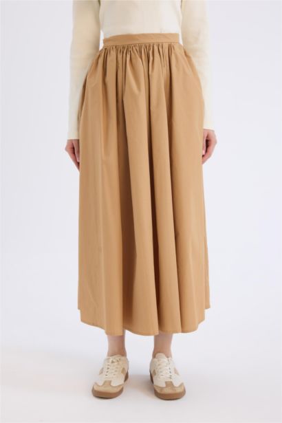 تنورة طويل بوبلين قصة A