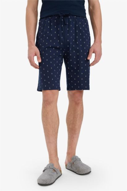 بنطلون منقوش قصة عادية بكعب مسطح