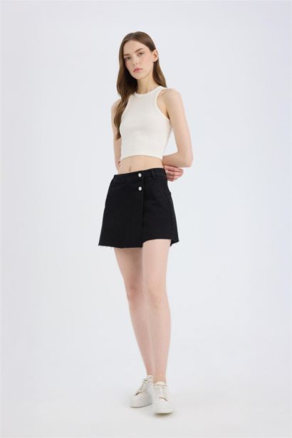 Denim High Waist Shorts