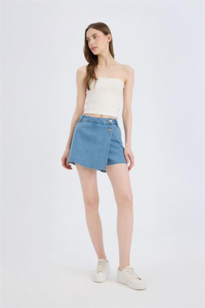 High Waist Denim Shorts