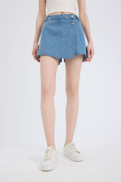 High Waist Denim Shorts