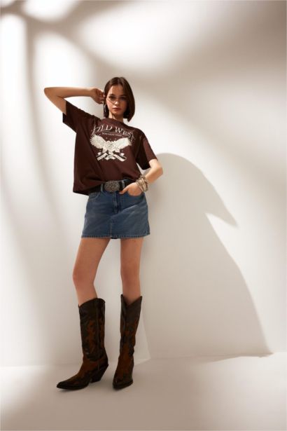 High Waist Denim Shorts