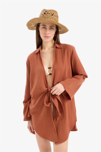 Fall in Love Regular Fit Muslin Beachwear