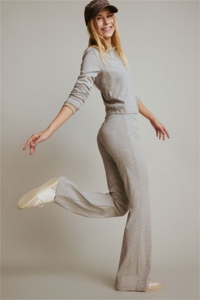 بنطلون مضلع فلير فيت برجل واسع شارلستون