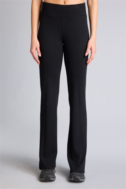 Flare Fit Ribbed Trousers