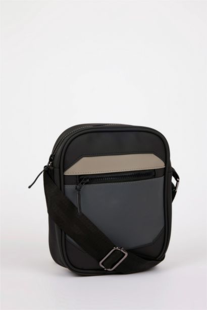 Faux Leather Crossbody Bag