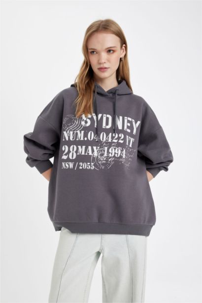 Oversize Fit Thick Sweatshirt Fabric Sweatshirt