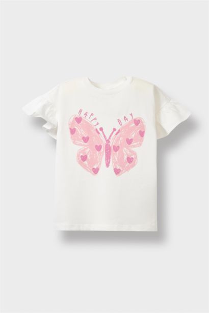 Baby Girl Regular Fit Fun Printed T-Shirt