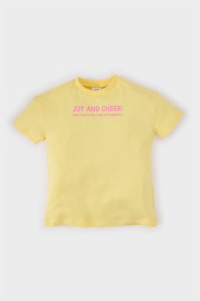 T-shirt à col rond et coupe régulière pour bébé fille