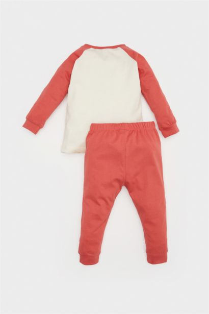 Pijama Takımı Araç Baskılı Uzun Kollu Penye Üst Beli Lastikli Uzun Alt Erkek Bebek
