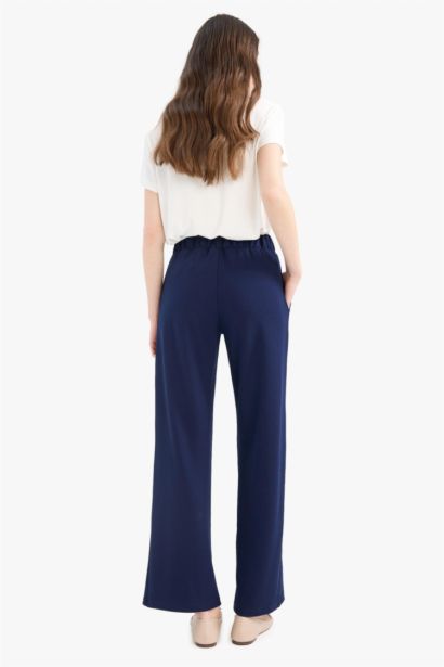 Traditional Straight Wide Leg Trousers