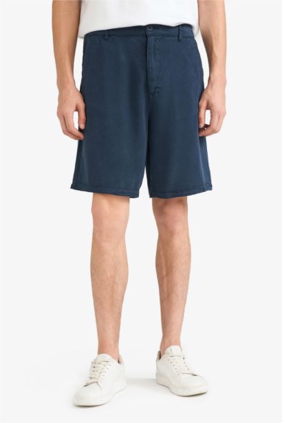 شورت برمودا قصة مريحة بثلاثة جيوب