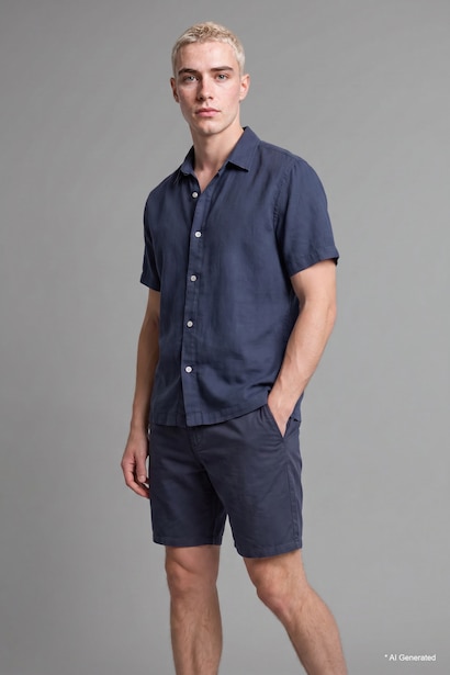 Relax Fit Flowy Fabric Shorts