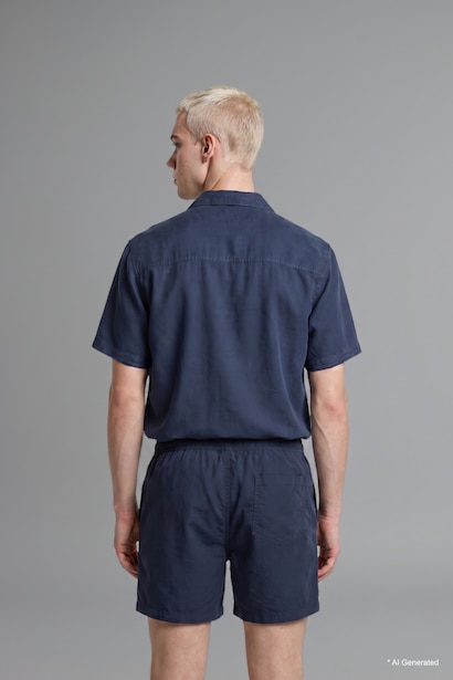 Relax Fit Flowy Fabric Shorts