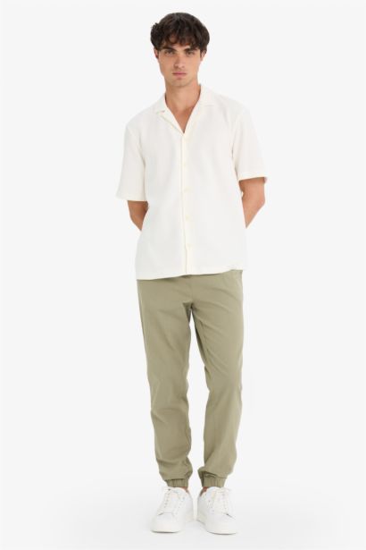 %100 Pamuk Kargo Jogger Pantolon Üç Cepli