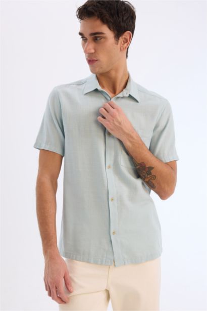 Cotton Slim Fit Basic Shirt