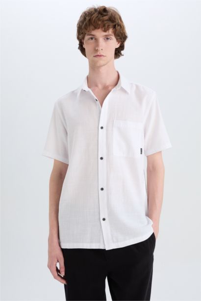 Cotton Slim Fit Basic Shirt