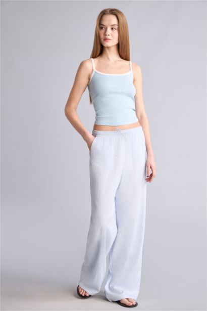 High Waist Wide Leg Trousers