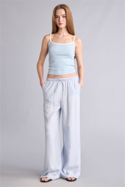 High Waist Wide Leg Trousers