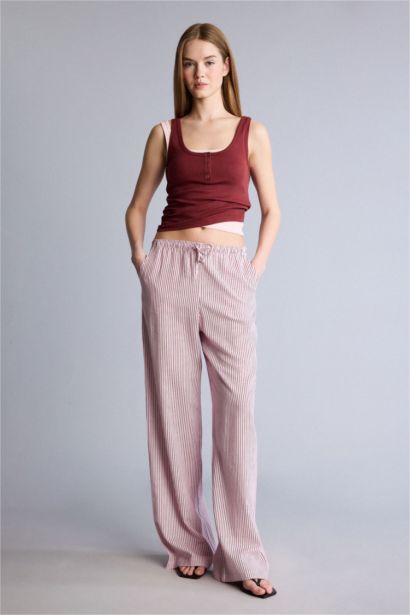 High Waist Wide Leg Trousers