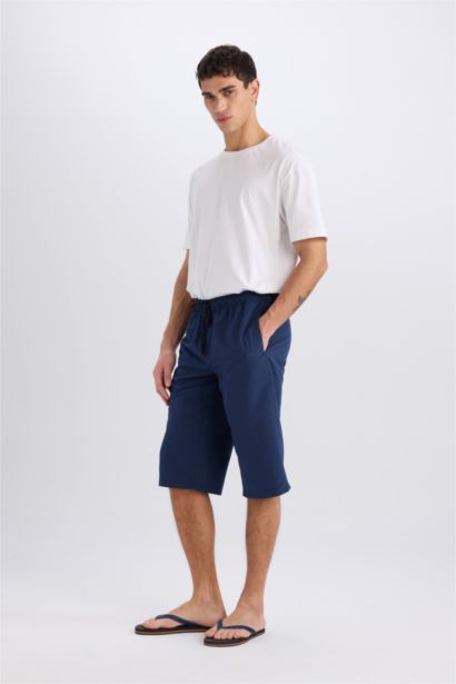 Long Fit Mesh Lined Long Swim Shorts