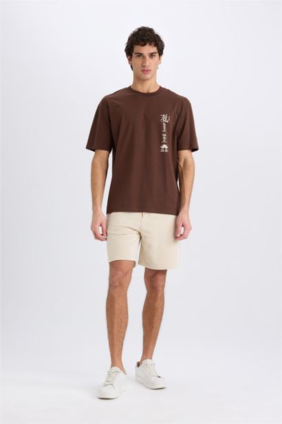 Boxy Fit Crew Neck Short Sleeve T-Shirt