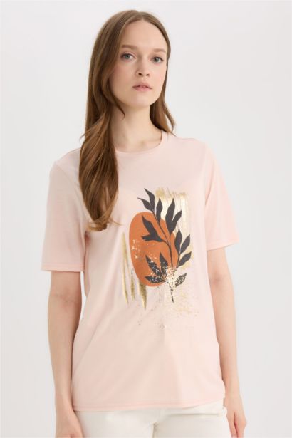 Regular Fit Crew Neck Short Sleeve T-Shirt