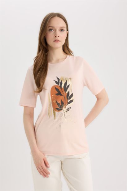 Regular Fit Crew Neck Short Sleeve T-Shirt